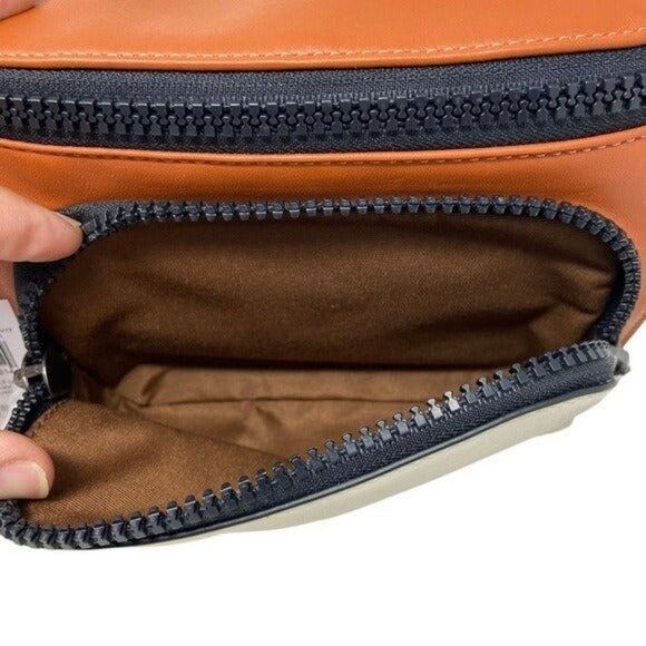 Men's Belt Authentic COACH New York Track Belt Cross Body Bag in Quilted Leather - Picture 8 of 10